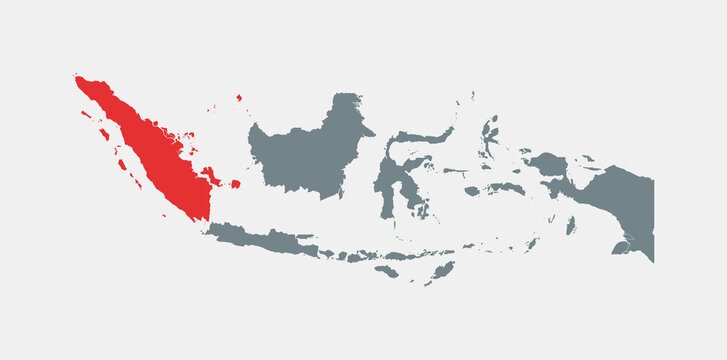 Indonesia map. Map of Indonesia with provinces. Indonesia country map (Sumatra)