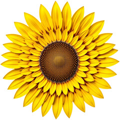 Obraz premium Sunflower seed center with radial petal mandala