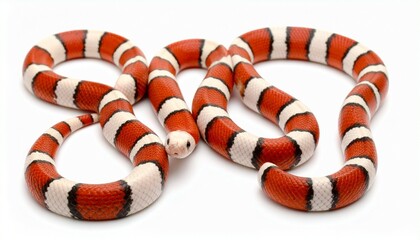 Naklejka premium snake on a white background