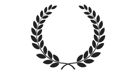 Laurel wreath vector graphic for award victory and celebration