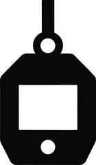 Silhouette of a CNC control pendant used in machining Engineering tools silhouette