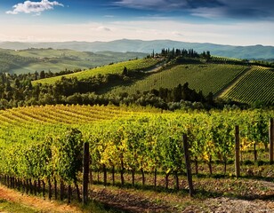 Fototapeta premium vineyard in tuscany