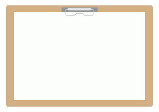 クリップボード、ベージュ