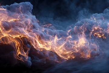 Fototapeta premium Fiery Smoke and Embers