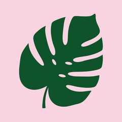 Tropical leaves illustration set. Monstera paradise artwork. Tropical plant graphic print design. Summer vibes artwork. Tropical vibes t shirt artwork. Amazing brasil illustration.