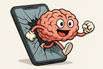 The brain breaks out of the smartphone screen into the real world.