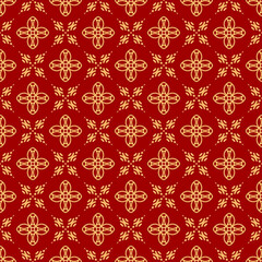 red ethnic ikat geometric tribal aztec seamless pattern. design for background, notebook cover, carpet, cloth, batik, textile, paper print, sarong, card, floor, curtain, fabric print, ceramic