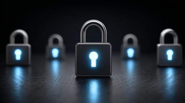 Global financial market data analysis on stock money security in cloud environment with encrypted vault visuals - Powered by Adobe