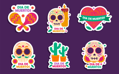 Dia de Muertos Sticker Set Collection