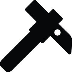 Silhouette of a sliding bevel gauge used in carpentry Engineering tools silhouette