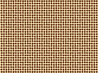 Abstract geometric seamless pattern of linked brown dots. A retro-style vector background with an intricate network maze design.