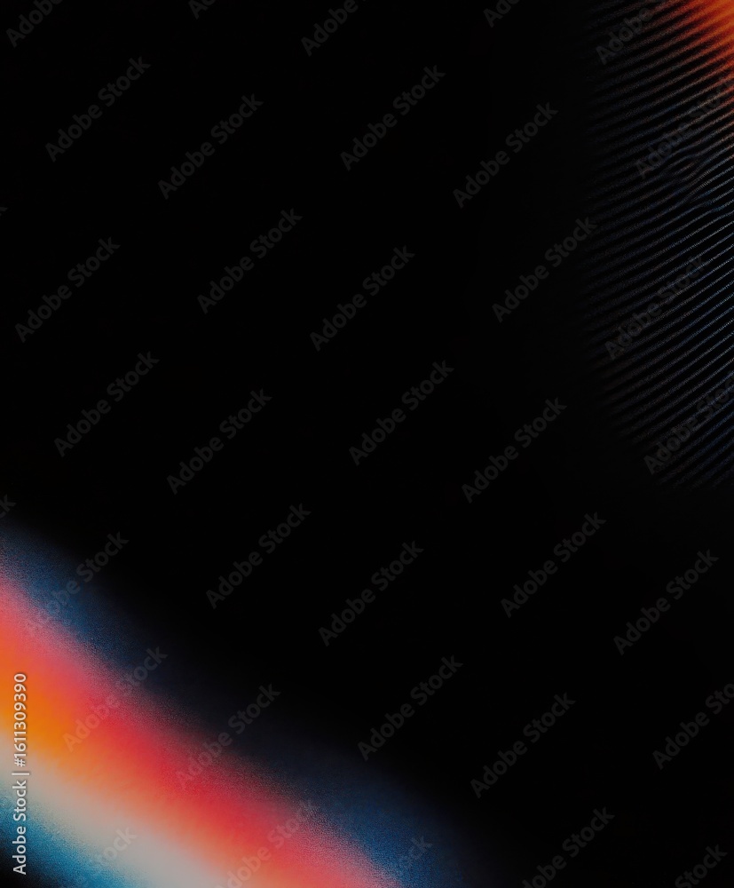 Poster abstract colorful light spectrum on dark background. digital art background for modern graphic desig