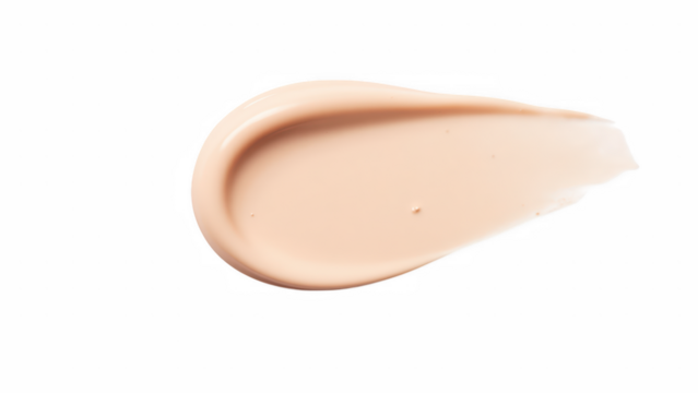 Creamy texture smooth application light beige color cosmetic product beauty skincare makeup foundation high fidelity soft finish