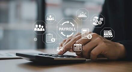 Business payroll calculation and management finance
