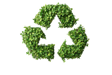 Eco Friendly Recycle Symbol Green Leaves Sustainable Living Environmental on transparent background