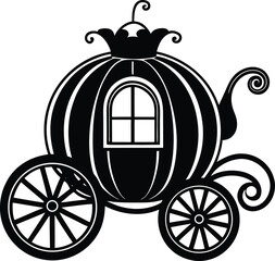 vintage carriage silhouette