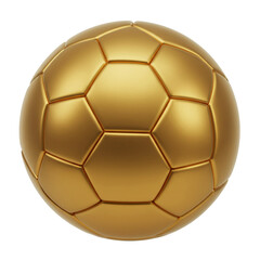 A radiant golden soccer ball embodies triumph and the pinnacle of athletic achievement.