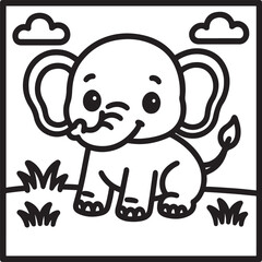 Cozy Moments Bold Line Coloring Page – Relaxing Hygge-Inspired Illustration