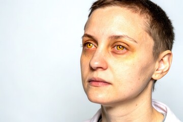 Obraz premium x-default Woman with Jaundice