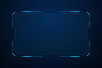Sci fi futuristic user interface, HUD template frame design, Technology abstract background	
