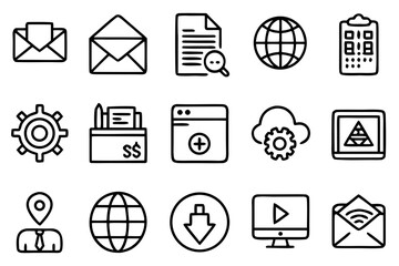 Minimalist Grey Mountain Peaks with White Horizon Line summit nature