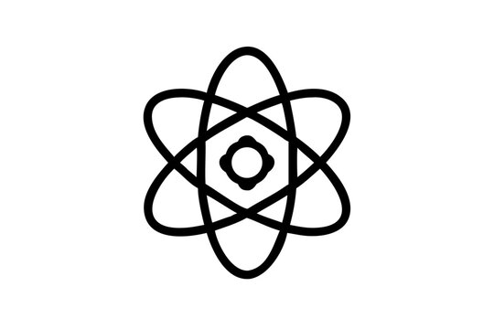 React Logo Silhouette on White Background JavaScript web development