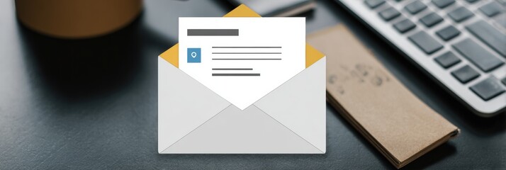 Suspicious Email Job Offer With Typos Displayed on Computer Interface in Home Office Setting