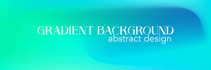 Gradient mesh aqua marine smooth background. Blue gradient mesh aquamarine teal abstract design. Emerald color bg. Vector illustration