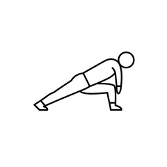 Person performing a stretch exercise for flexibility and muscle warm-up