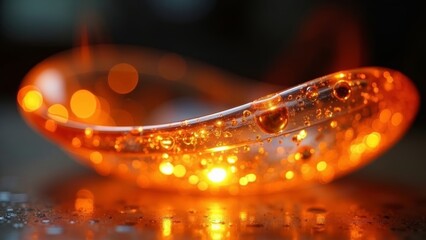 Luminous Glass Art Ornament