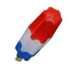 Isolated Rotated Rocket Popsicle 3D Illuistration On Trasparent Background