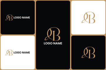 Luxurious Golden QB Logo Presentation Design