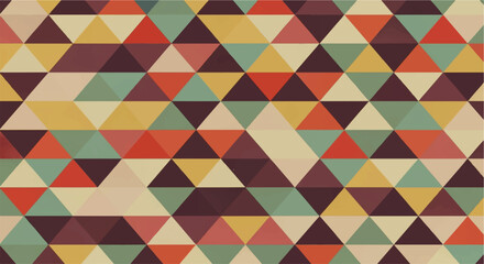 Abstract geometric pattern of overlapping triangles in muted colors.