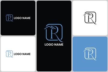 Modern Real Estate R Letter Logo