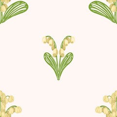 Seamless watercolour and unique floral pattern background for covers, notes, banner. Soft backgrounds colour. Watercolour art work. Flower stalk. Colourful flower. Summer Spring.
