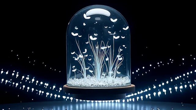 angstrom heavenly spectacle rises angstrom angstrom vagrant transparent capsulise fill with dance firefly err done an aery environment, with luminescent paths of beam riffle ilk ripple