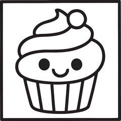 Cozy Moments Bold Line Coloring Page – Relaxing Hygge-Inspired Illustration