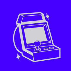 Simple icon vector design of game console 1