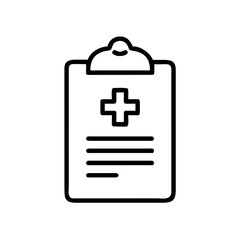 Professional medical clipboard with cross symbol for health records and patient care, ideal for healthcare industry visuals