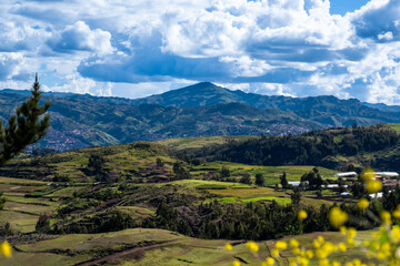 Rolling mountains in Peru
