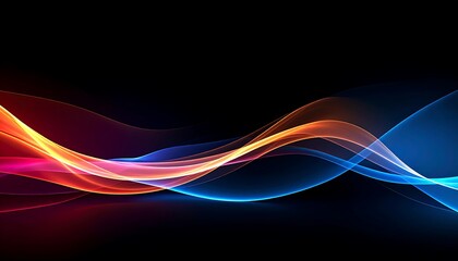 Naklejka premium Abstract waves of light (2)