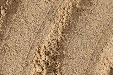 Flaxseed Flour Macro Texture Top View. Culinary Background