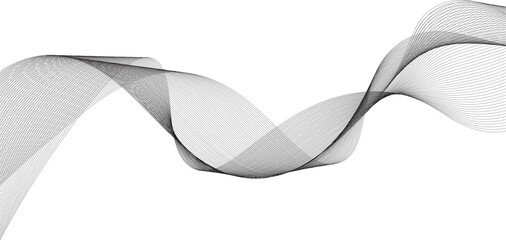 Abstract grey wave lines on Vector Illustration of the gray pattern of lines abstract background. 