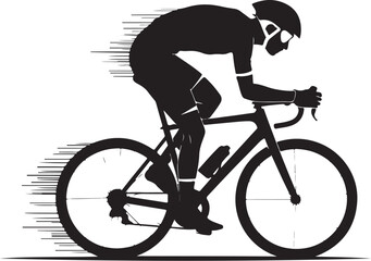 Fototapeta premium Road Biker Silhouettes for Adobe Illustrator