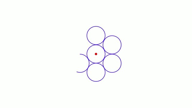 Fruit of life sacred geometry animation circles pattern flower of life spiritual symbol mystic design
