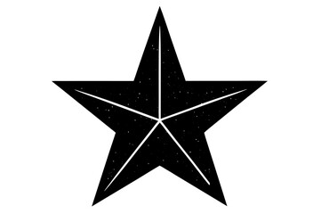 Obraz premium A bright, shiny 3D silver star, perfect for Christmas or holiday decoration, isolated on a white background