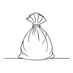 Bag of goods, doodle style illustration