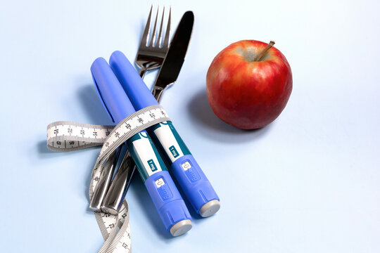 Concept of losing weight with Ozempic