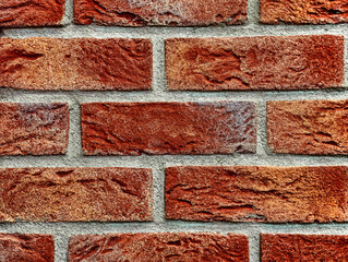Vibrant Brick Wall Textures in Warm Earth Tones. High-Resolution Image Ideal for Backgrounds,...
