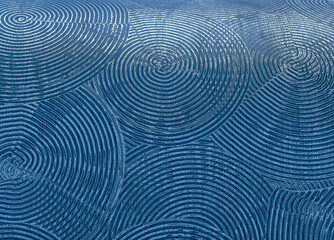 Vibrant Blue Abstract Background with Intricate Circular Patterns for Modern Digital Designs. High-Resolution Wallpaper and Screensaver for Phones, Tablets, Laptops, and Creative Marketing Solutions